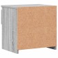 vidaXL Κομοδίνα 2 τεμ. Γκρι Sonoma 40x30x39 εκ. από Επεξεργασμένο Ξύλο