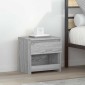 vidaXL Κομοδίνα 2 τεμ. Γκρι Sonoma 40x30x39 εκ. από Επεξεργασμένο Ξύλο