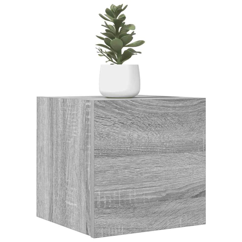 vidaXL Έπιπλο Τηλεόρασης Επιτοίχιο Γκρι Sonoma 30,5 x 30 x 30 εκ.