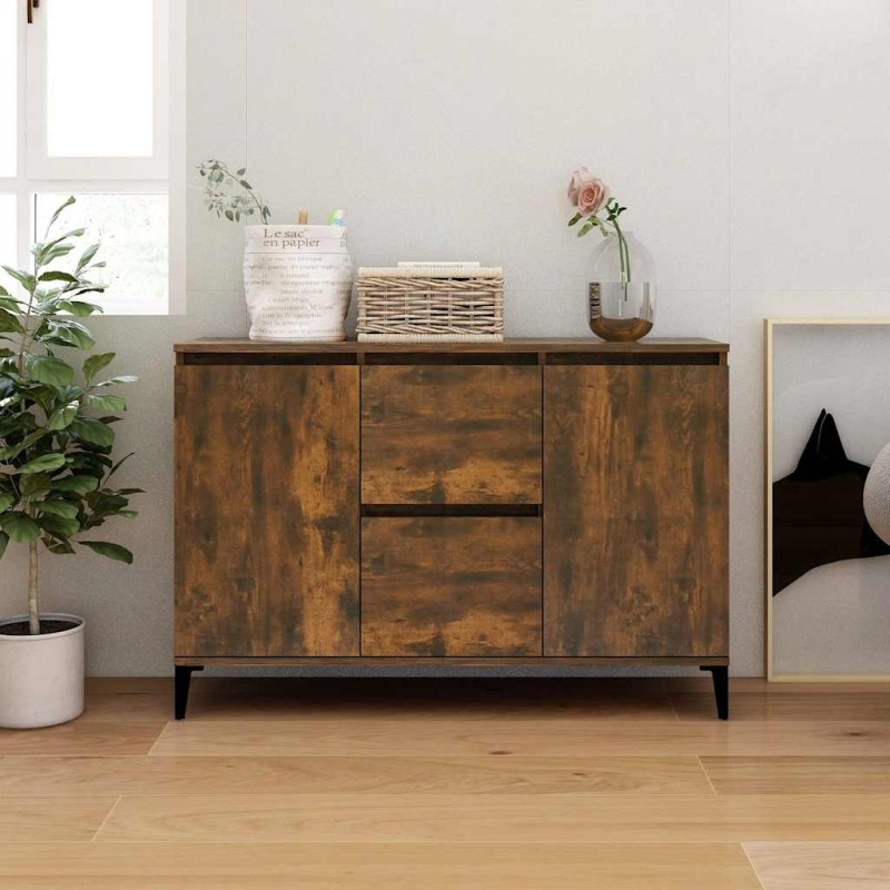vidaXL Μπουφές Καπνιστή Δρυς 102 x 35 x 70 εκ. Επεξεργασμένο Ξύλο