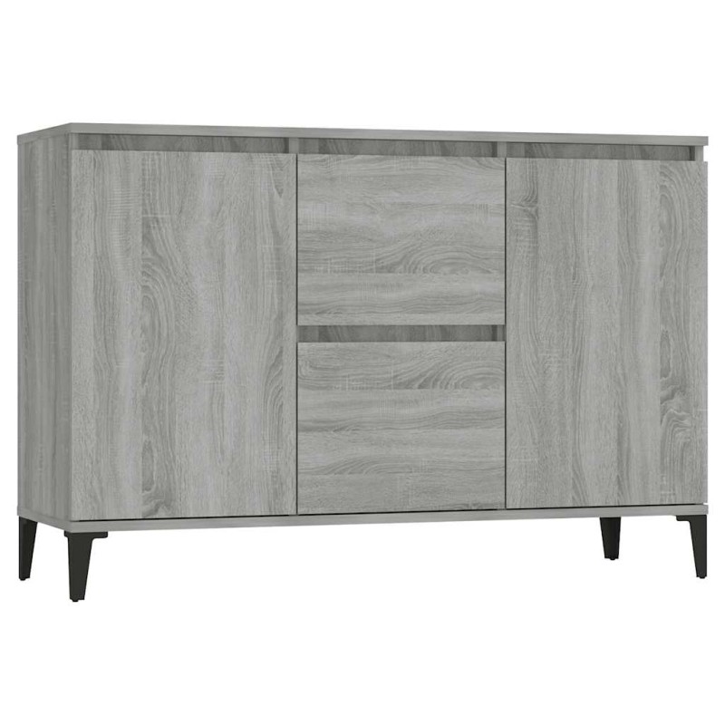 vidaXL Μπουφές Γκρι Sonoma 102 x 35 x 70 εκ. από Επεξεργασμένο Ξύλο
