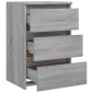 vidaXL Κομοδίνο Γκρι Sonoma 40x35x62,5 εκ. από Επεξεργασμένο Ξύλο