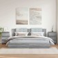 vidaXL Κομοδίνα 2 τεμ. Γκρι Sonoma 40x35x62,5 εκ. Επεξεργασμένο Ξύλο