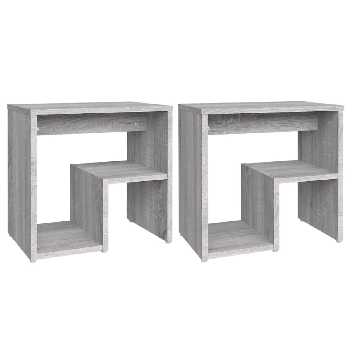 vidaXL Κομοδίνα 2 τεμ. Γκρι Sonoma 40x30x40 εκ. από Επεξεργασμένο Ξύλο