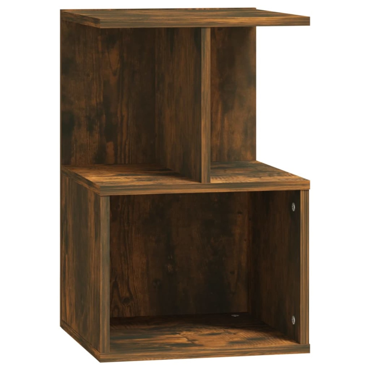 vidaXL Κομοδίνα 2 Τεμ. Καπνιστή Δρυς 35x35x55 εκ. από Επεξεργ. Ξύλο