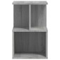 vidaXL Κομοδίνα 2 Τεμ. Γκρι Sonoma 35x35x55 εκ. από Επεξεργασμένο Ξύλο