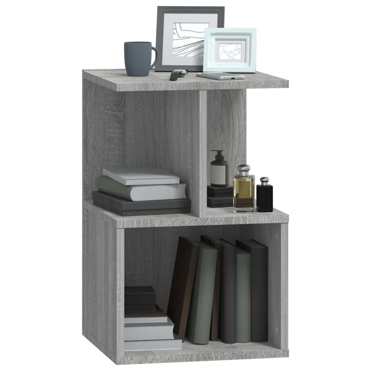 vidaXL Κομοδίνα 2 Τεμ. Γκρι Sonoma 35x35x55 εκ. από Επεξεργασμένο Ξύλο
