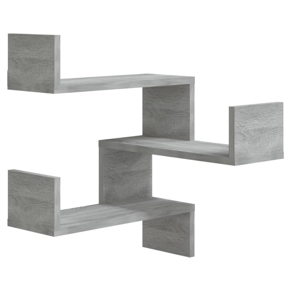 vidaXL Γωνιακή Ραφιέρα Τοίχου Γκρι Sonoma 40x40x50 εκ. Επεξεργ. Ξύλο