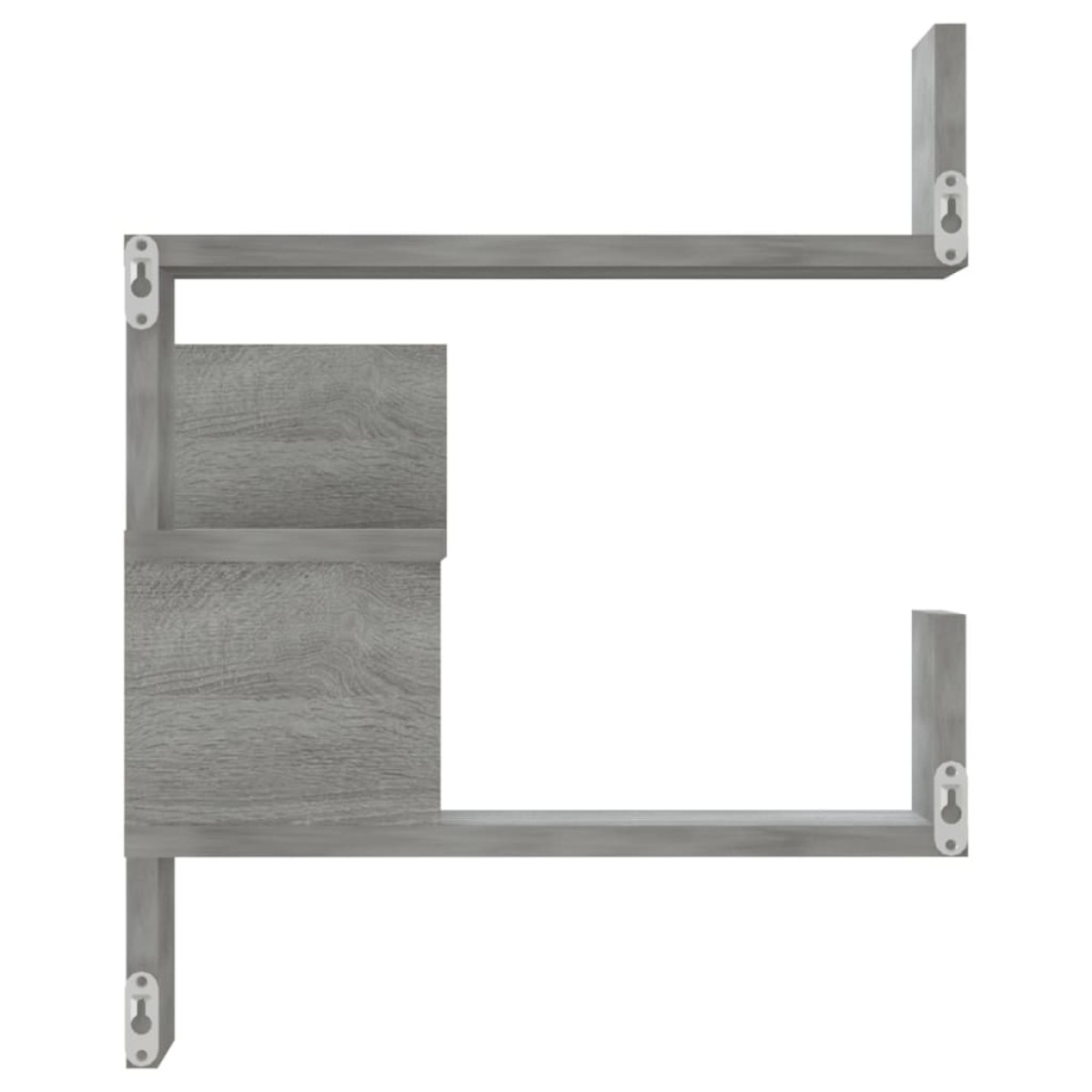 vidaXL Γωνιακή Ραφιέρα Τοίχου Γκρι Sonoma 40x40x50 εκ. Επεξεργ. Ξύλο