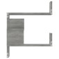 vidaXL Γωνιακή Ραφιέρα Τοίχου Γκρι Sonoma 40x40x50 εκ. Επεξεργ. Ξύλο