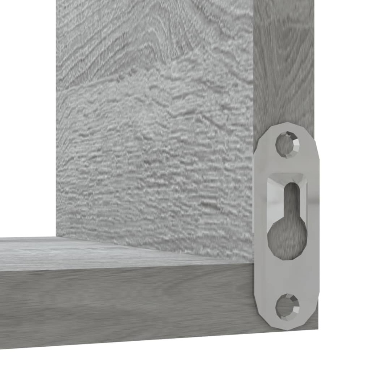 vidaXL Γωνιακή Ραφιέρα Τοίχου Γκρι Sonoma 40x40x50 εκ. Επεξεργ. Ξύλο