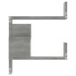 vidaXL Γωνιακές Ραφιέρες Τοίχου 2 τεμ Γκρι Sonoma 40x40x50εκ Επ. Ξύλο