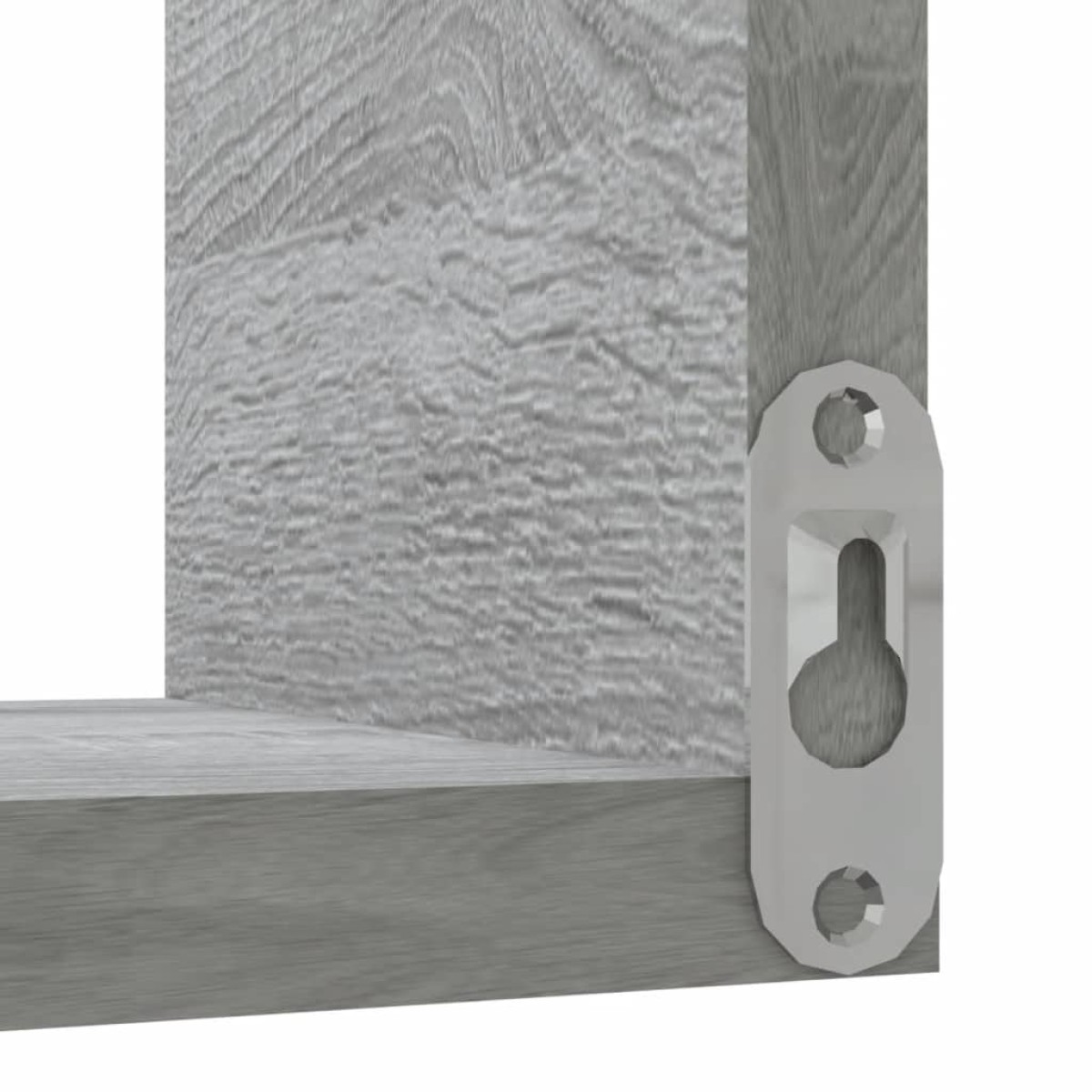 vidaXL Γωνιακές Ραφιέρες Τοίχου 2 τεμ Γκρι Sonoma 40x40x50εκ Επ. Ξύλο