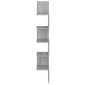 vidaXL Γωνιακή Ραφιέρα Τοίχου Γκρι Sonoma 20x20x127,5 εκ. Επεξερ. Ξύλο
