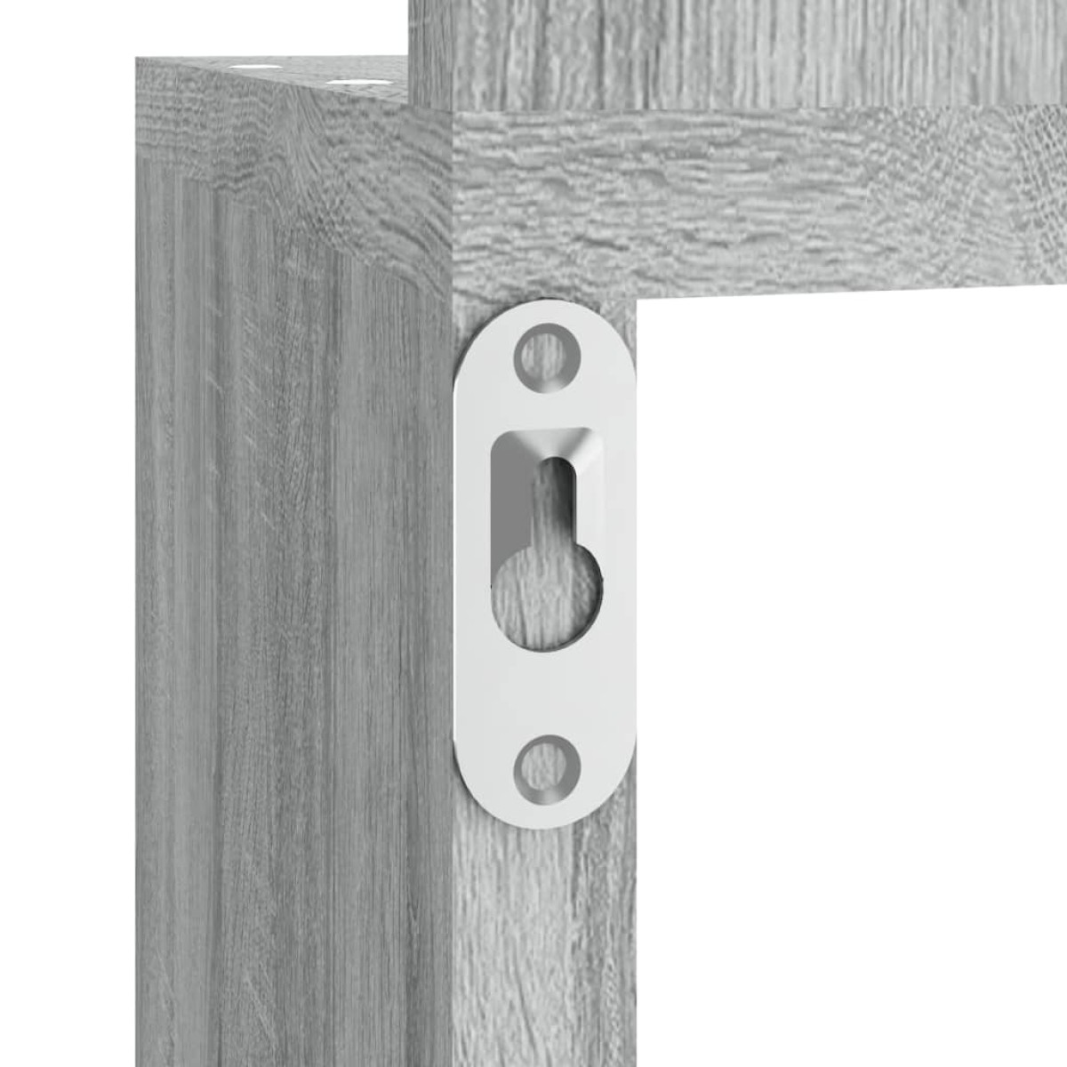 vidaXL Γωνιακή Ραφιέρα Τοίχου Γκρι Sonoma 20x20x127,5 εκ. Επεξερ. Ξύλο