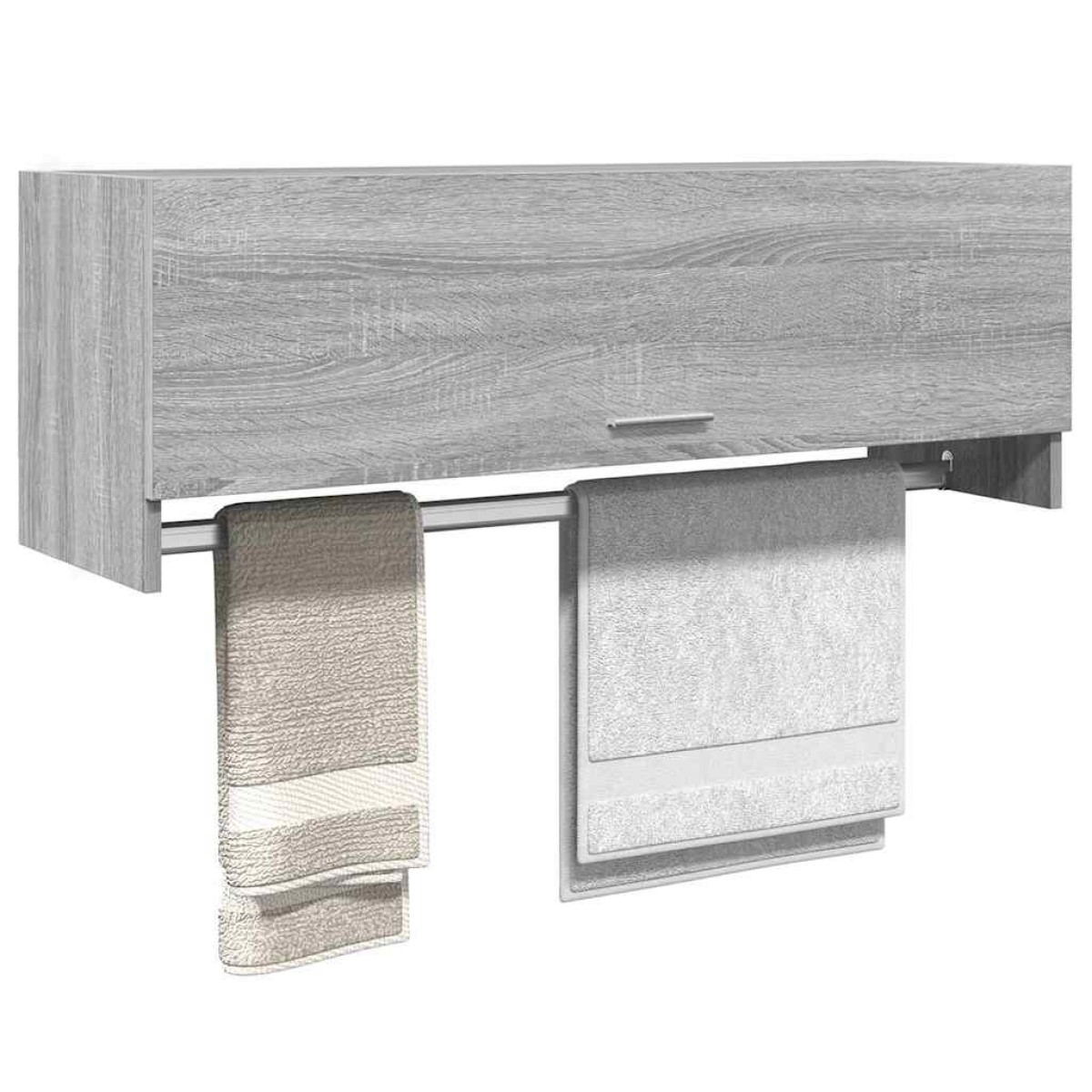 vidaXL Ντουλάπα Γκρι Sonoma 100x32,5x35 εκ. από Επεξεργασμένο Ξύλο