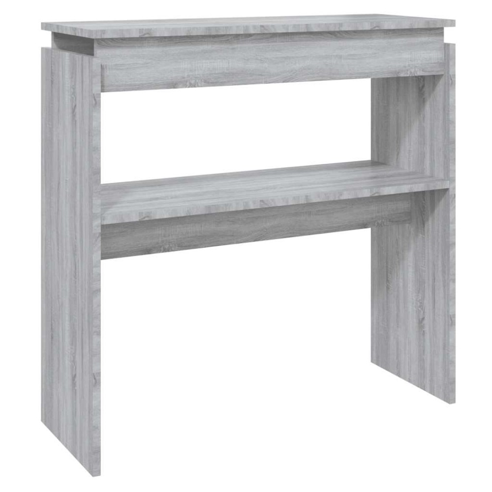 vidaXL Τραπέζι Κονσόλα Γκρι Sonoma 80 x 30 x 80 εκ. Επεξεργασμένο Ξύλο