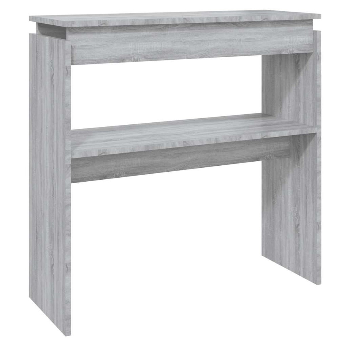 vidaXL Τραπέζι Κονσόλα Γκρι Sonoma 80 x 30 x 80 εκ. Επεξεργασμένο Ξύλο