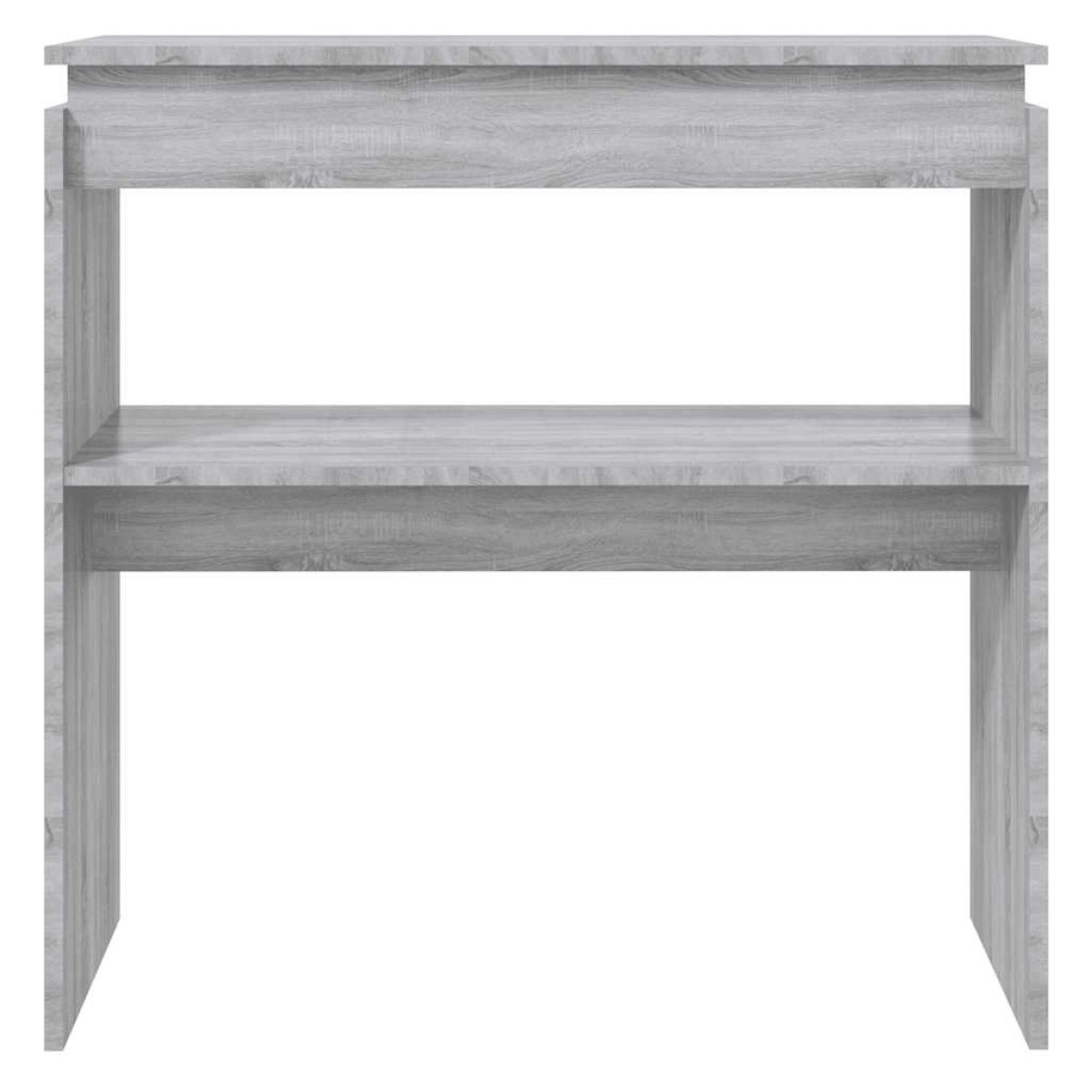 vidaXL Τραπέζι Κονσόλα Γκρι Sonoma 80 x 30 x 80 εκ. Επεξεργασμένο Ξύλο