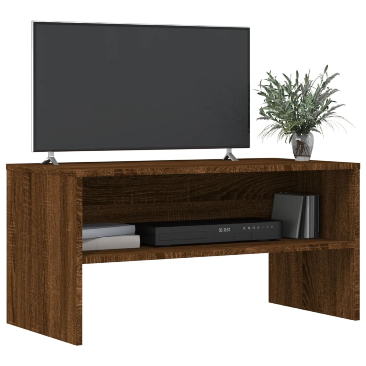 vidaXL Έπιπλο Τηλεόρασης Καφέ Δρυς 80x40x40 εκ. Επεξεργασμένο Ξύλο