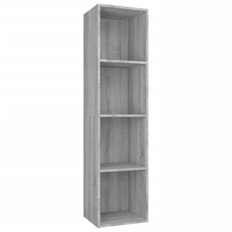 vidaXL Βιβλιοθήκη/Έπιπλο Τηλεόρασης Γκρι Sonoma 36x30x143εκ Επεξ. Ξύλο