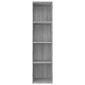 vidaXL Βιβλιοθήκη/Έπιπλο Τηλεόρασης Γκρι Sonoma 36x30x143εκ Επεξ. Ξύλο