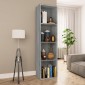vidaXL Βιβλιοθήκη/Έπιπλο Τηλεόρασης Γκρι Sonoma 36x30x143εκ Επεξ. Ξύλο