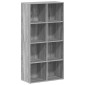 vidaXL Βιβλιοθήκη/Βοηθητικό Ντουλάπι Γκρι sonoma 66x30x130εκ Επεξ Ξύλο