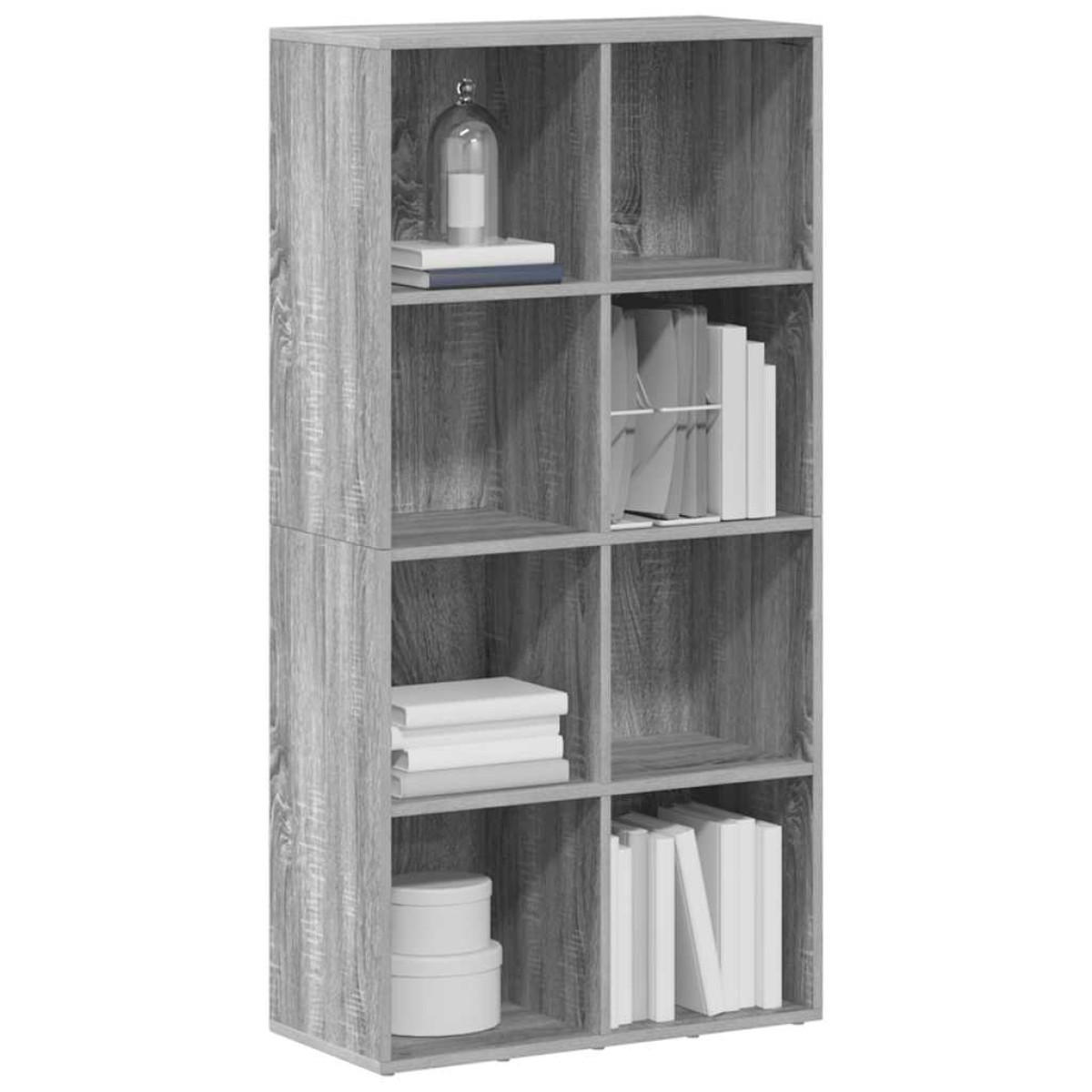 vidaXL Βιβλιοθήκη/Βοηθητικό Ντουλάπι Γκρι sonoma 66x30x130εκ Επεξ Ξύλο