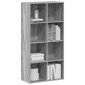 vidaXL Βιβλιοθήκη/Βοηθητικό Ντουλάπι Γκρι sonoma 66x30x130εκ Επεξ Ξύλο