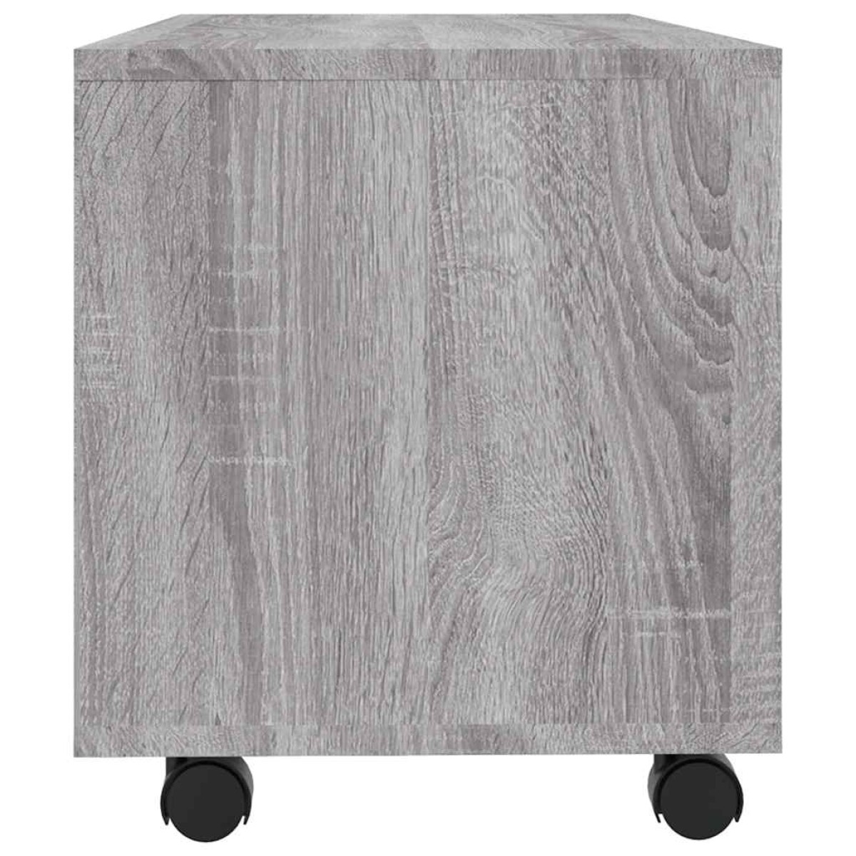 vidaXL Έπιπλο Τηλεόρασης με Ροδάκια Γκρι Sonoma 90x35x35 εκ Επεξ. Ξύλο