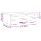 vidaXL Βάση Οθόνης Καπνιστή Δρυς 42x24x13 εκ. από Επεξεργασμένο Ξύλο