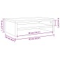 vidaXL Βάση Οθόνης Γκρι Sonoma 42 x 24 x 13 εκ. από Επεξεργασμένο Ξύλο