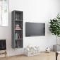 vidaXL Βιβλιοθήκη/Έπιπλο Τηλεόρασης Γκρι sonoma 143x30x36εκ Επεξ. Ξύλο