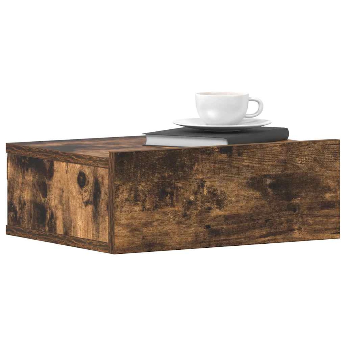 vidaXL Κομοδίνα Κρεμαστά 2 τεμ. Καπνιστή Δρυς 40x30x15εκ Επεξεργ. Ξύλο
