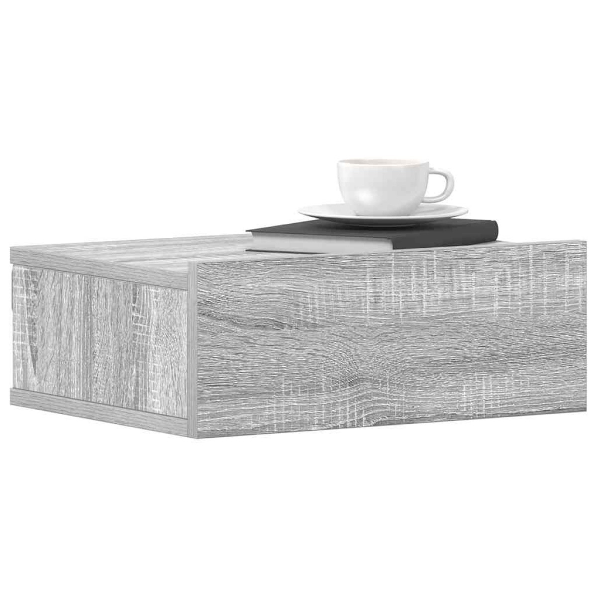vidaXL Κομοδίνα Κρεμαστά 2 τεμ. Γκρι Sonoma 40x30x15εκ. Επεξεργ. Ξύλο