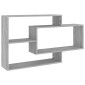 vidaXL Ράφι Τοίχου Γκρι Sonoma 104x20x58,5 εκ. από Επεξεργασμένο Ξύλο