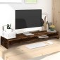 vidaXL Βάση Οθόνης Καπνιστή Δρυς 100x24x13 εκ. από Επεξεργασμένο Ξύλο