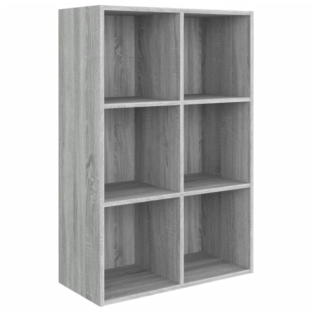 vidaXL Βιβλιοθήκη/Βοηθητικό Ντουλάπι Γκρι sonoma 66x30x98εκ. Επεξ Ξύλο