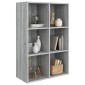 vidaXL Βιβλιοθήκη/Βοηθητικό Ντουλάπι Γκρι sonoma 66x30x98εκ. Επεξ Ξύλο