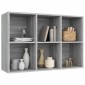 vidaXL Βιβλιοθήκη/Βοηθητικό Ντουλάπι Γκρι sonoma 66x30x98εκ. Επεξ Ξύλο