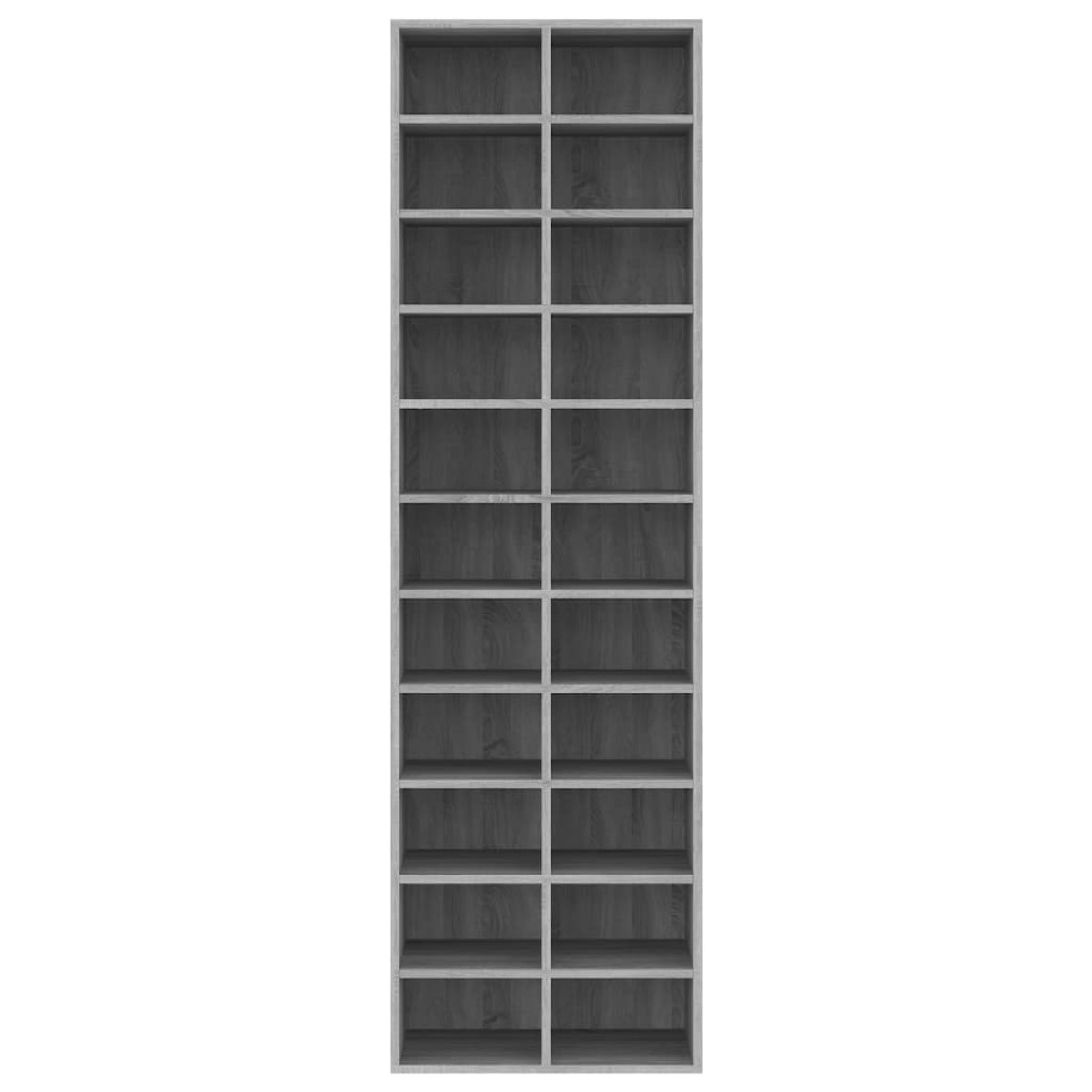 vidaXL Παπουτσοθήκη Γκρι Sonoma 54 x 34 x 183 εκ. Επεξεργασμένο Ξύλο