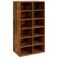 vidaXL Παπουτσοθήκη Καπνιστή Δρυς 54x34x100,5 εκ. Επεξεργασμένο Ξύλο