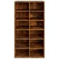 vidaXL Παπουτσοθήκη Καπνιστή Δρυς 54x34x100,5 εκ. Επεξεργασμένο Ξύλο