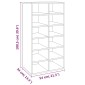 vidaXL Παπουτσοθήκη Γκρι Sonoma 54x34x100,5 εκ. από Επεξεργασμένο Ξύλο