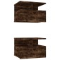 vidaXL Κομοδίνα Κρεμαστά 2 τεμ. Καπνιστή δρυς 40x31x27εκ Επεξεργ. Ξύλο