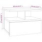 vidaXL Κομοδίνο Κρεμαστό Γκρι Sonoma 40x31x27 εκ. Επεξεργασμένο Ξύλο
