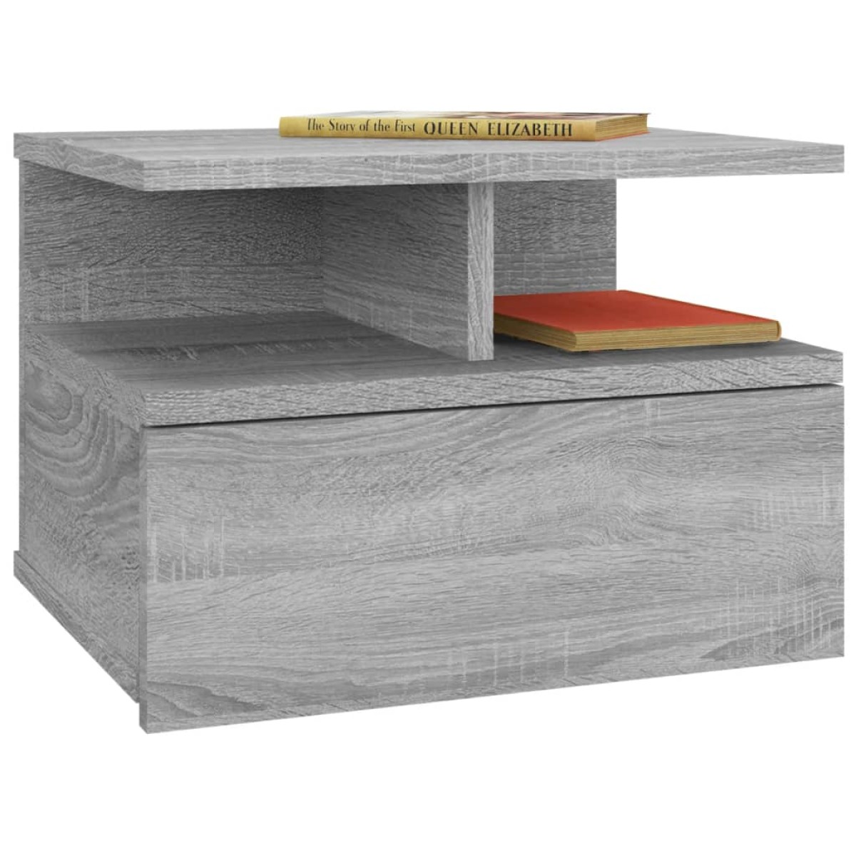 vidaXL Κομοδίνα Κρεμαστά 2 τεμ. Γκρι sonoma 40x31x27 εκ. Επεξεργ. Ξύλο