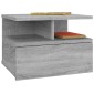 vidaXL Κομοδίνα Κρεμαστά 2 τεμ. Γκρι sonoma 40x31x27 εκ. Επεξεργ. Ξύλο