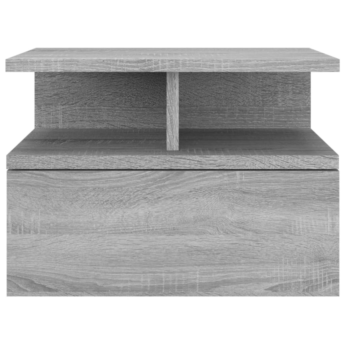 vidaXL Κομοδίνα Κρεμαστά 2 τεμ. Γκρι sonoma 40x31x27 εκ. Επεξεργ. Ξύλο
